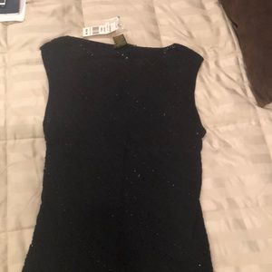 Ladies sleeveless silk sweater